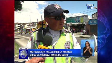 Download Video: Motociclista falleció luego que vehículo lo impactó