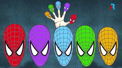 Spider-Man Colors Song | Spider Man Finger Family Songs | Spider Man Compilation kids Song
