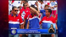 Candidatos a la presidencia recorren cantones del Guayas