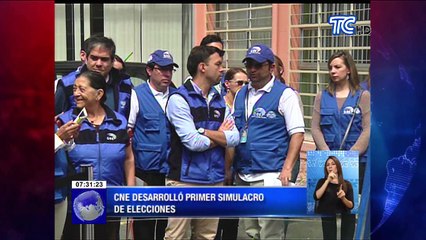 CNE desarrolló primer simulacro de elecciones