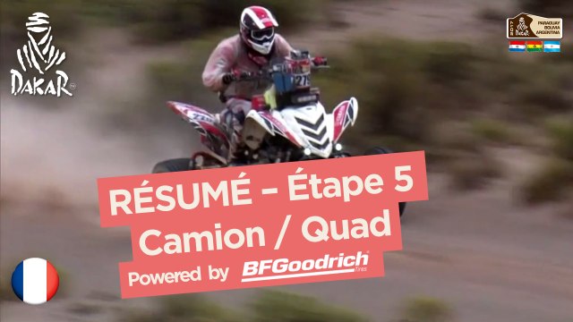 Résumé de l'Étape 5 - Quad/Camion - (Tupiza / Oruro) - Dakar 2017