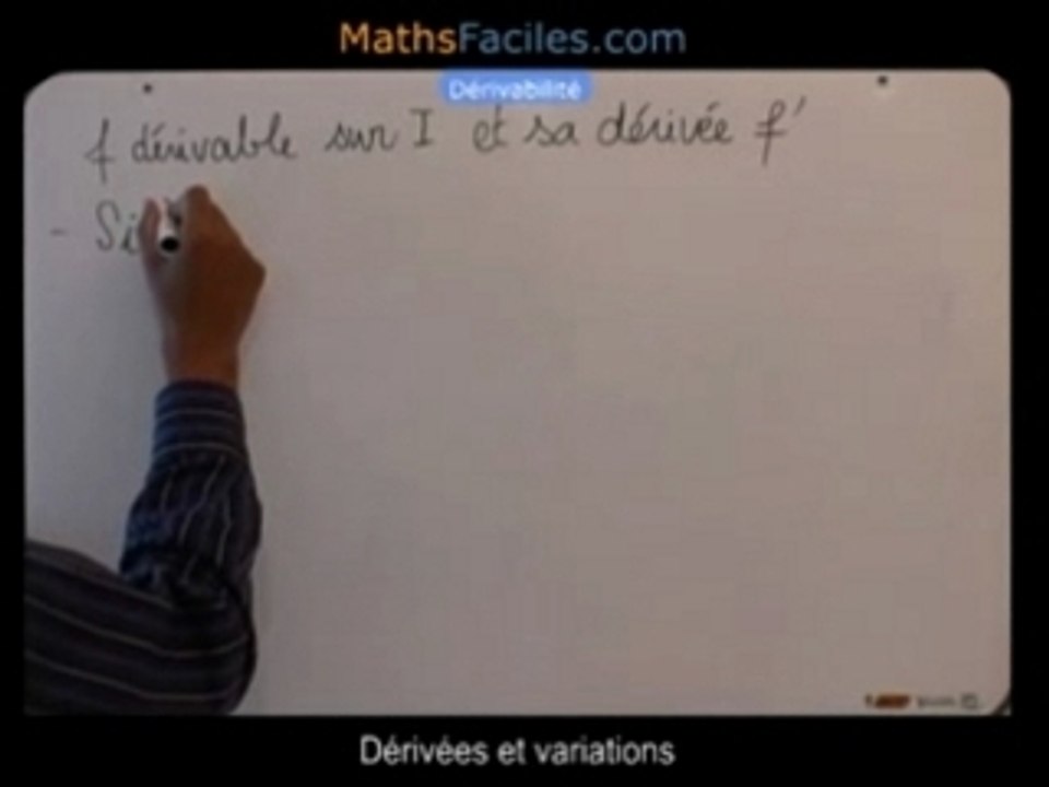 Dérivée et dérivabilité - Terminale S - Maths Faciles