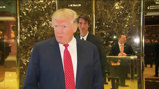 Trump appears with French businessman Bernard Arnault, declines to answer conflict of interest questions