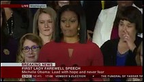 An Emotional Michelle Obama During Her Final Speech As First Lady!