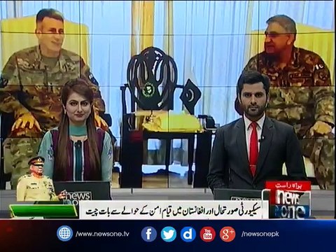 General Nicholson calls on COAS General Bajwa at GHQ