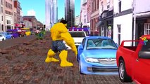 Finger Family Nursery Rhymes For Babies Yellow Hulk Vs Hulk Cartoons | Finger Family Rhymes