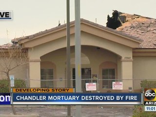 FD: Large fire destroys Chandler's Valley of the Sun Mortuary