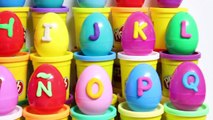 Play Doh Alphabet Surprise Eggs Play Doh ABC Learn the Alphabet Peppa Mickey Mouse Huevos Sorpresa