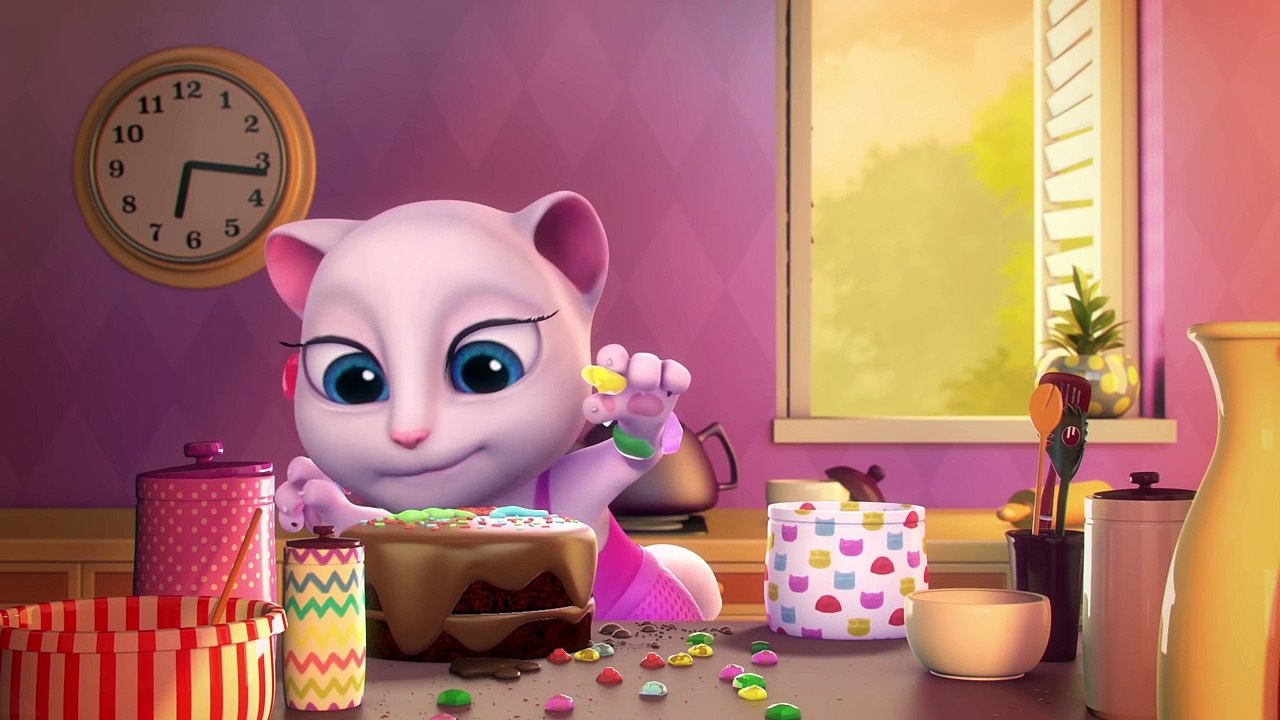 Cortos de Talking Tom ep. 25 - Gelatinas pegajosas-MsnhJqoycO0