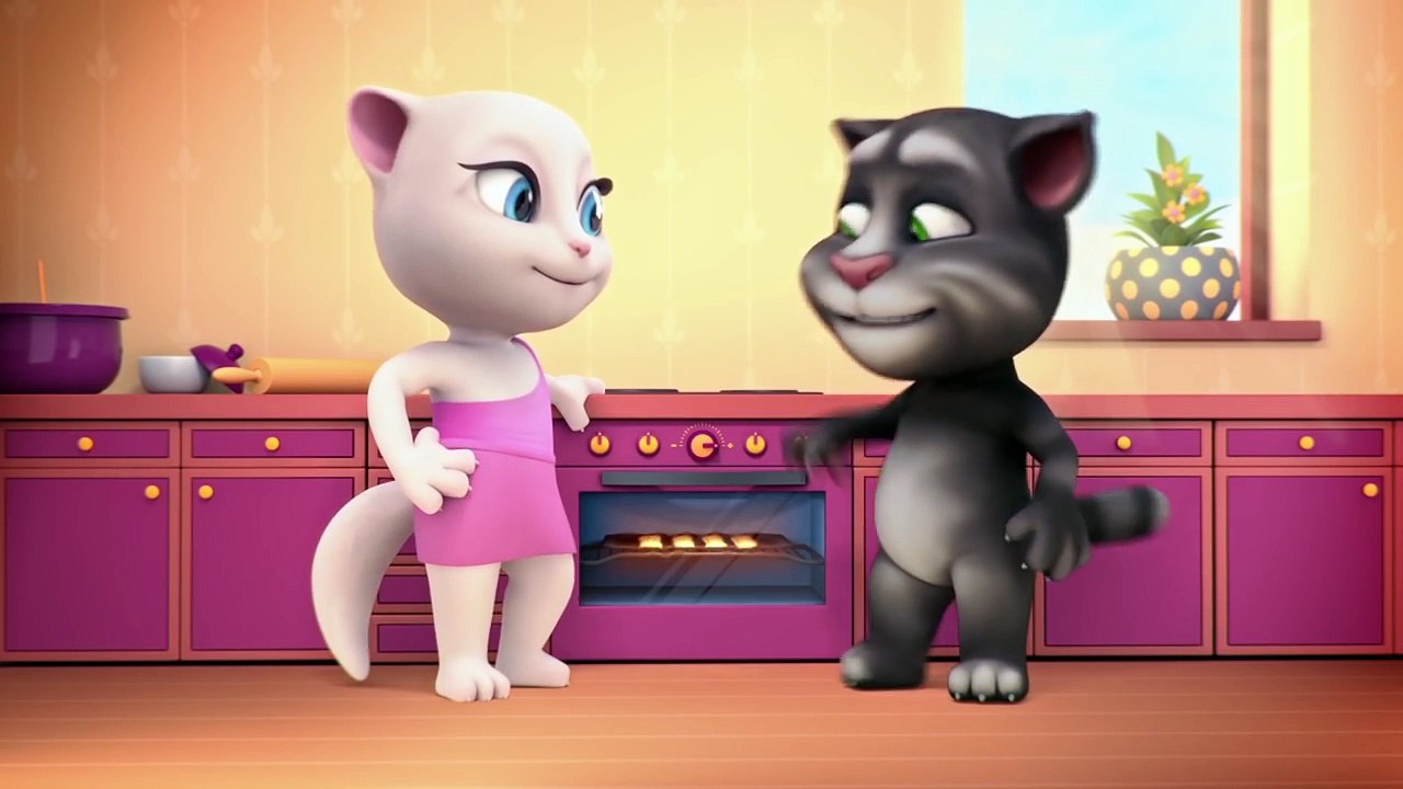 Cortos de Talking Tom ep.13 - La Guerra de las Galletas-DxgDiPZO7eQ