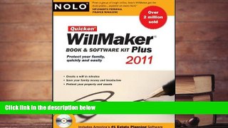 PDF [FREE] DOWNLOAD  Quicken Willmaker 2011 Edition: Book   Software Kit (Quicken Willmaker Plus)