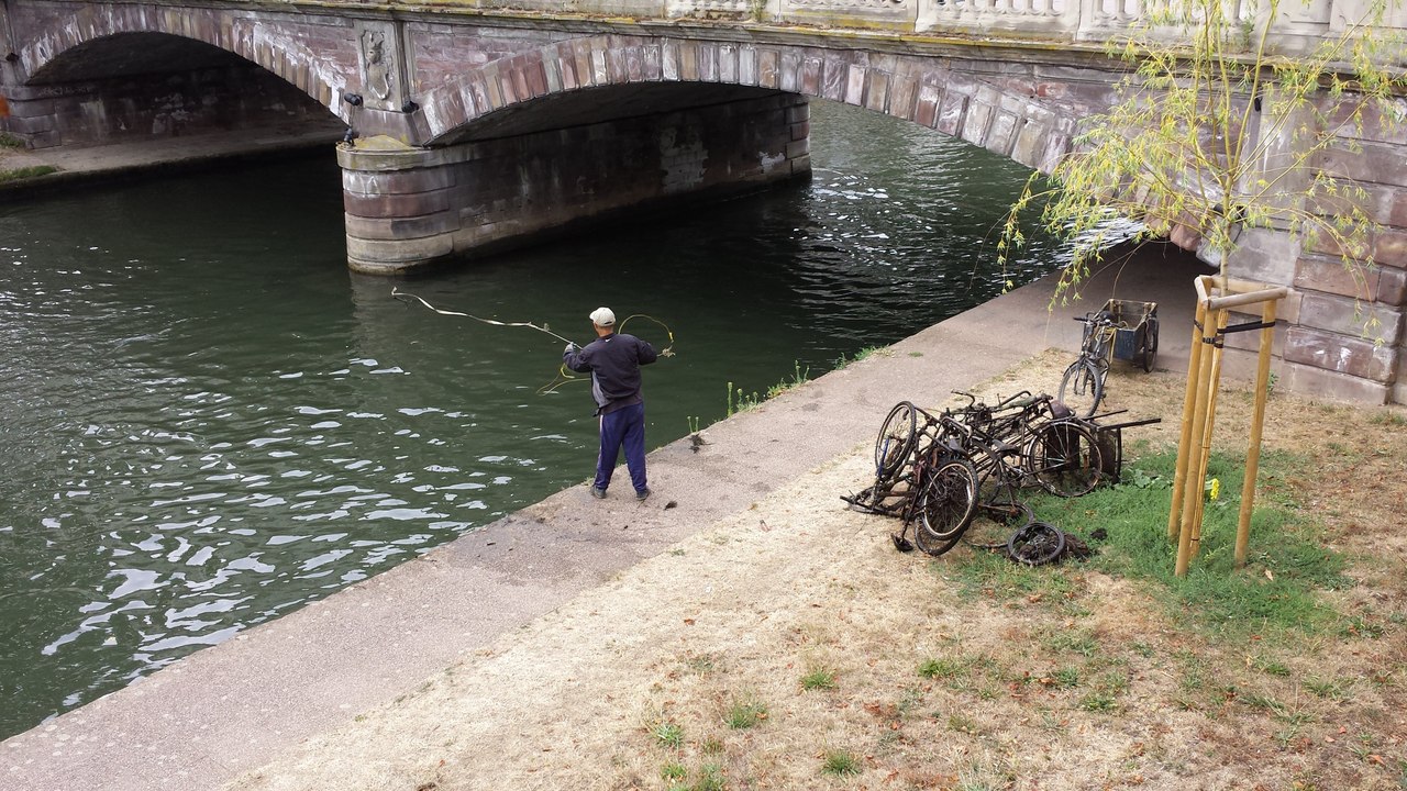 [Video] Peche miraculeuse dans l'Ill a...