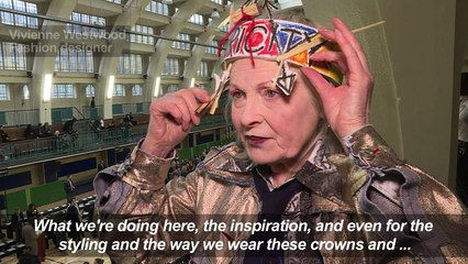 Westwood promotes green energy with London men's fashion show