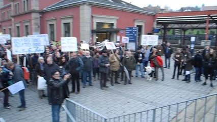 Manifestation des opposants au golf public a...