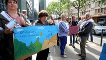 Manifestation contre la fermeture d'une classe a...