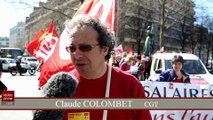 Quatre syndicats ont manifeste contre la politique du...