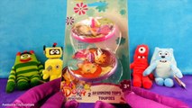 Yo Gabba Gabba Playdoh Surprise Eggs FOOFA with Muno Plex Brobee & Toodee