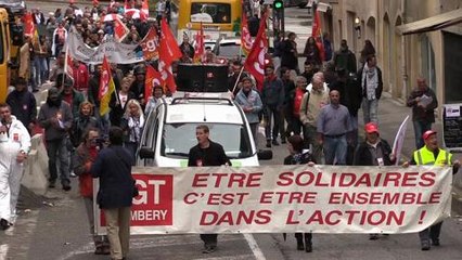 Manifestation de la CGT pour la sauvegarde de la Securite...