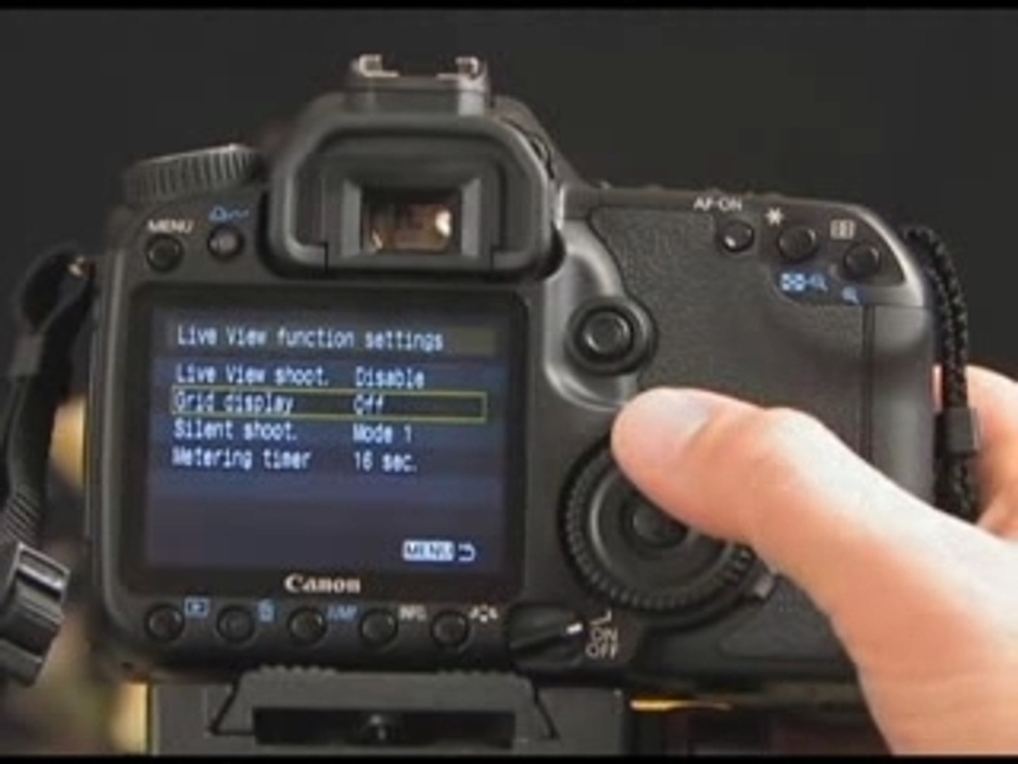 Canon EOS 40D Live View Demonstration - video Dailymotion