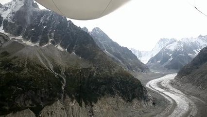 Le ballon qui va emmener le public au-dessus du Mont...