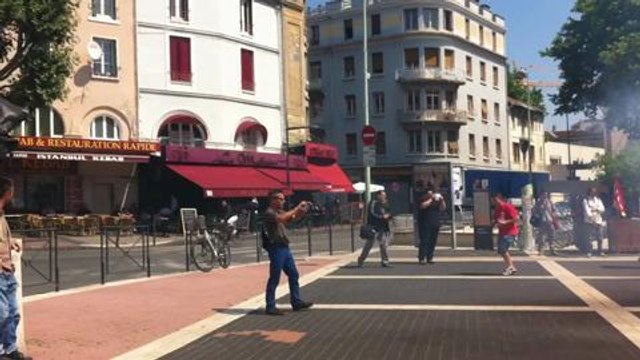 Intermittents et cheminots ont manifeste a...