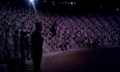 Les legionnaires ont celebre leur dernier Camerone dans le theatre...