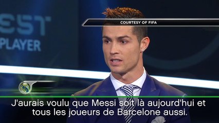 Prix FIFA 2016 - Ronaldo : "J'aurais voulu que Messi soit la"