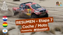 Resumen de la Etapa 7 - Coche/Moto - (La Paz / Uyuni) - Dakar 2017