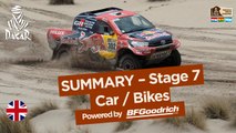 Stage 7 Summary - Car/Bike - (La Paz / Uyuni) - Dakar 2017