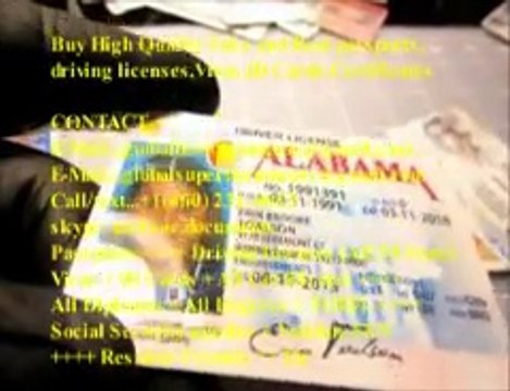 Buy High Quality Fake and Real passports,driving licenses,Visas,ID Cards,Certificates etc (globalbestdocuments@gmail.com)