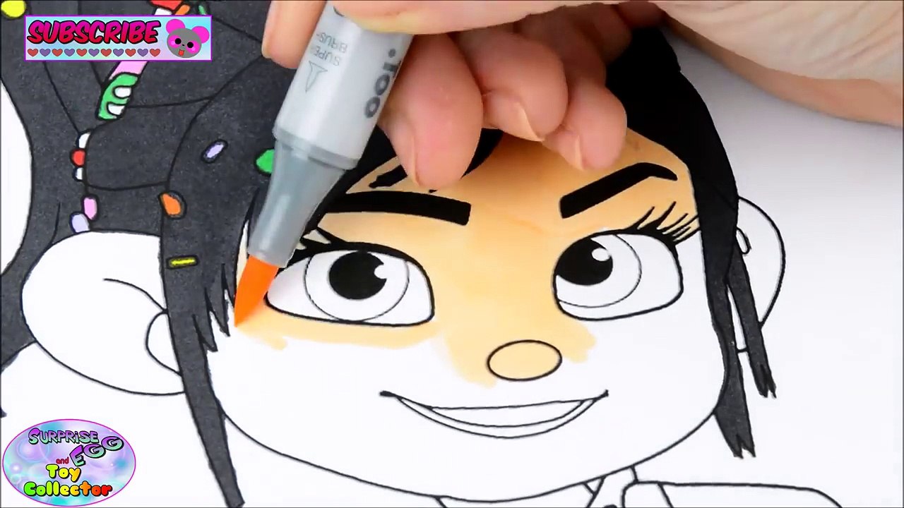 Disney Coloring Book Vanellope Wreck It Ralph Episode Surprise Egg and Toy Collector SETC