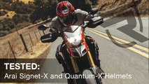 Arai Signet-X and Quantum-X Motorcycle Helmet Review Video | Riders Domain