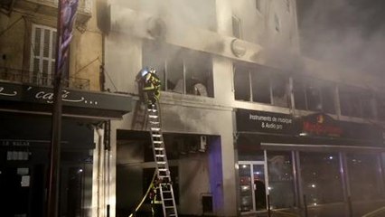 Incendie cette nuit dans le centre-ville de...