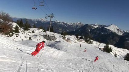 Ski et soleil sur le domaine du Margeriaz (Le massif des...