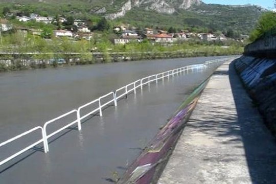 Une partie des berges cyclables...