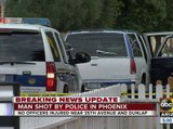 Suspect shot by two Phoenix police officers dies at the hospital