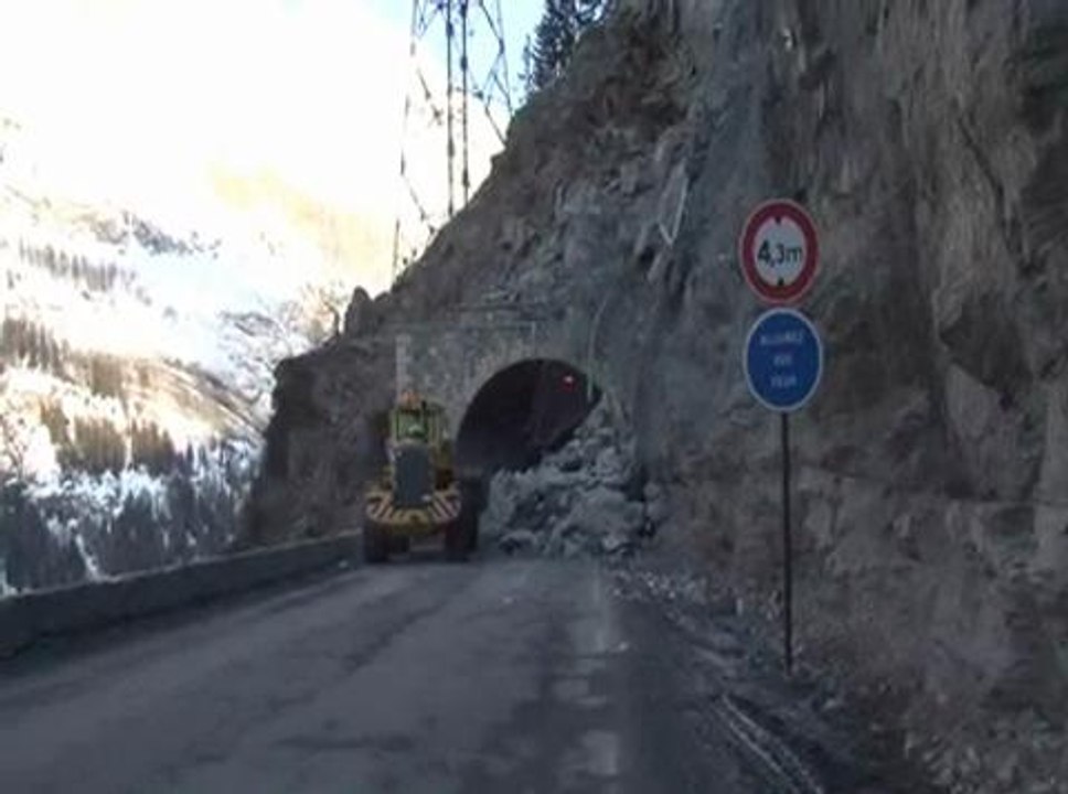 éboulement tignes