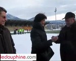 Test de la clé bernadette Laclais neige stade rugby saint savin chambéry
