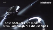 These deluxe speakers are made from Lamborghini e