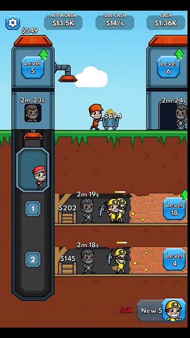 Idle Miner Tycoon Android Gameplay - video dailymotion