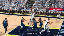 NBA 2K17 Dunk on Carl Anthony Towns