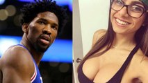 Joel Embiid Savagely TROLLS Porn Star Mia Khalifa Over Meek Mill Photo on Instagram