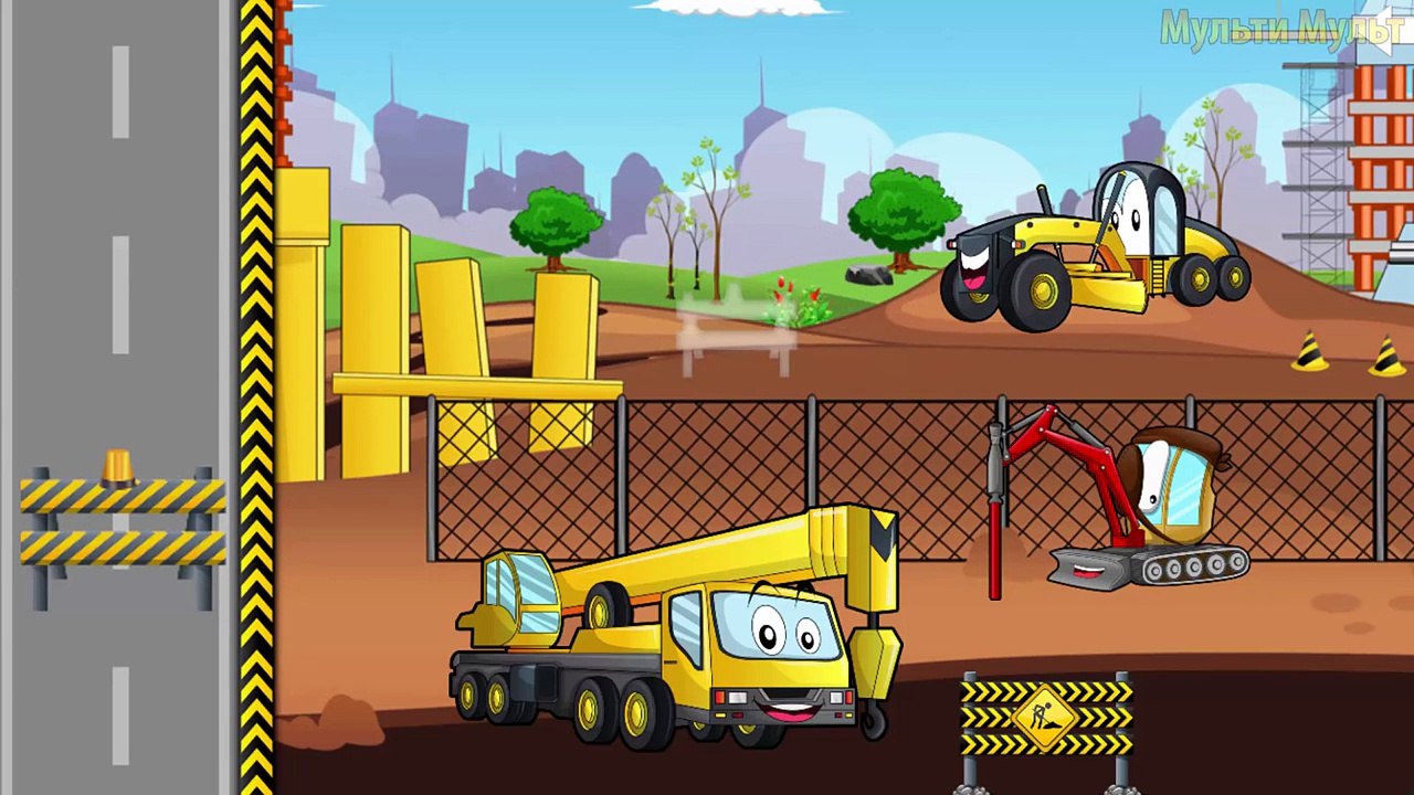 Kids Puzzles Cars and Trucks - Excavators, Cranes, Transporter and others Cars