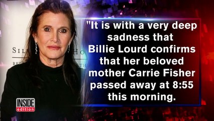 Carrie Fisher, 'Star Wars' Actress And Author, Dies At 60-DCX_9A91DJI