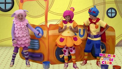 The Wheels on the Bus Go Round and Round - Mother Goose Club Songs for Children-kLvbJ6e_SdI