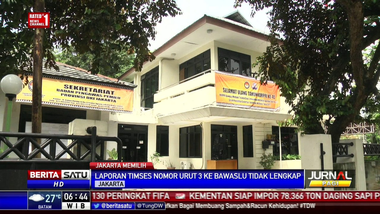 Bawaslu Belum Memproses Laporan Timses Anies-Sandi