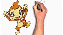 how to draw Pokemon Chimchar Transformation for fun kids art Speed Drawing and Coloring