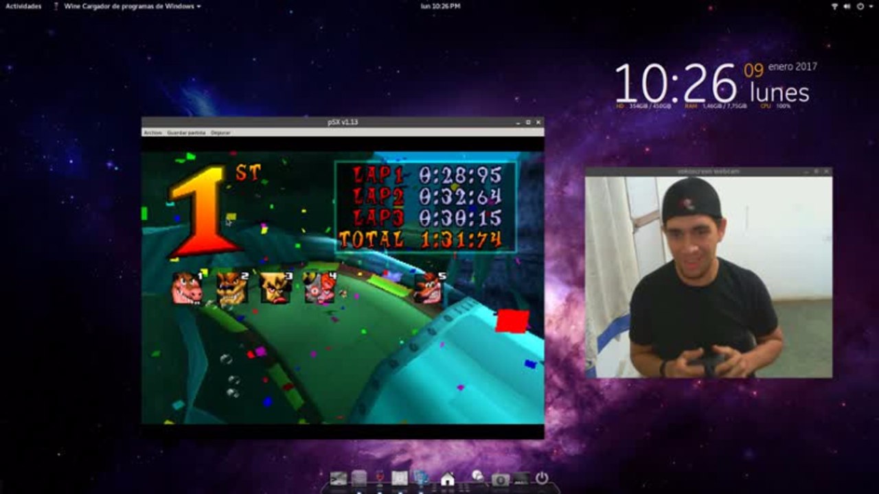 Retro game play de CTR