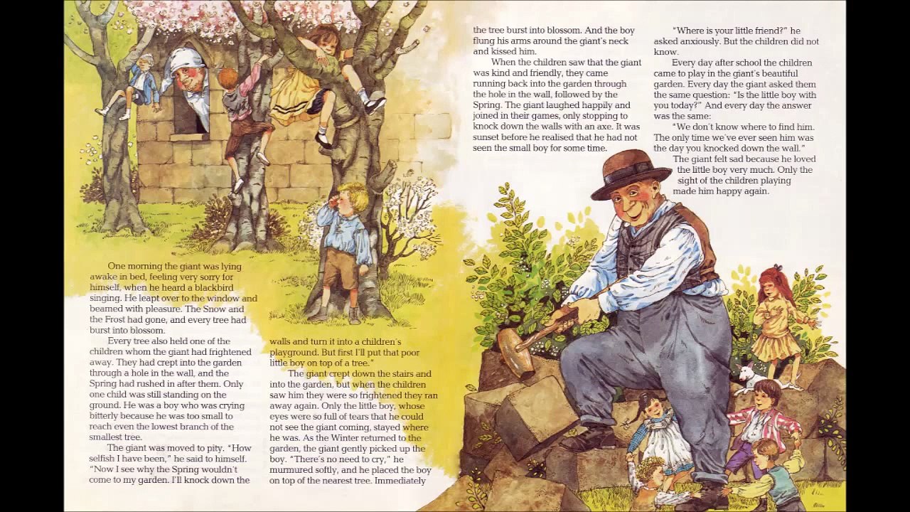 The Selfish Giant   Nursery Rhymes. Fairy Tales. Audiobook. Children's books. Rhymes for kids.
