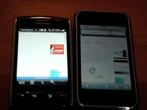 Blackberry Storm Vs. iPhone 3G: Browser Wars